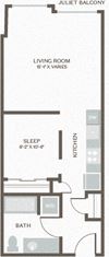 Maris Seattle, WA Open One Bed 5 608-640 SF
